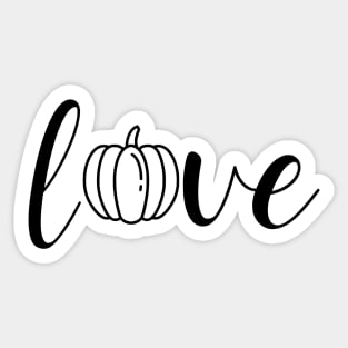 Love pumpkin Sticker